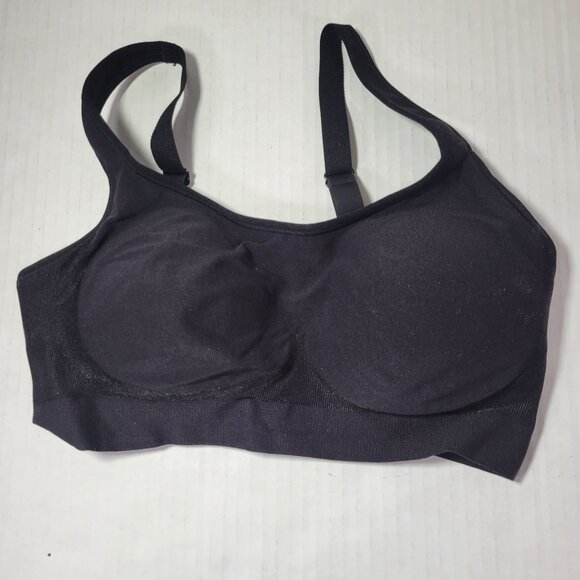 Shapermint Black Everyday Comfort Straps Wireless Shaping Bra #10024 Size 4XL - Picture 1 of 4